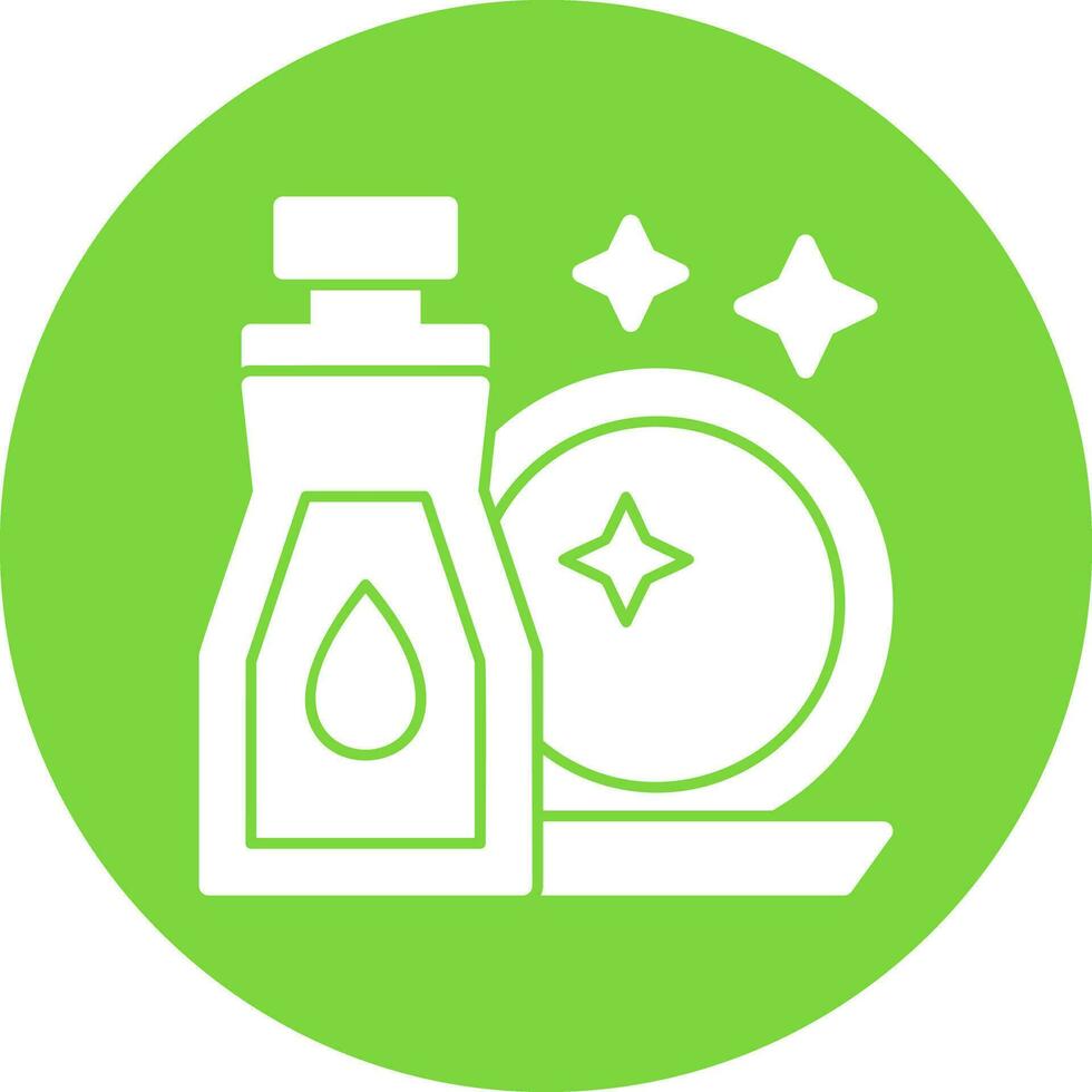 Dish washing Vector Icon Design