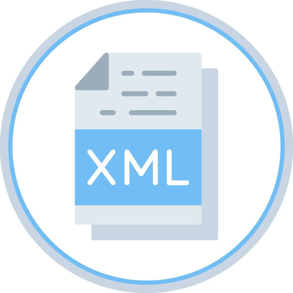 Xml File Format Vector Icon Design