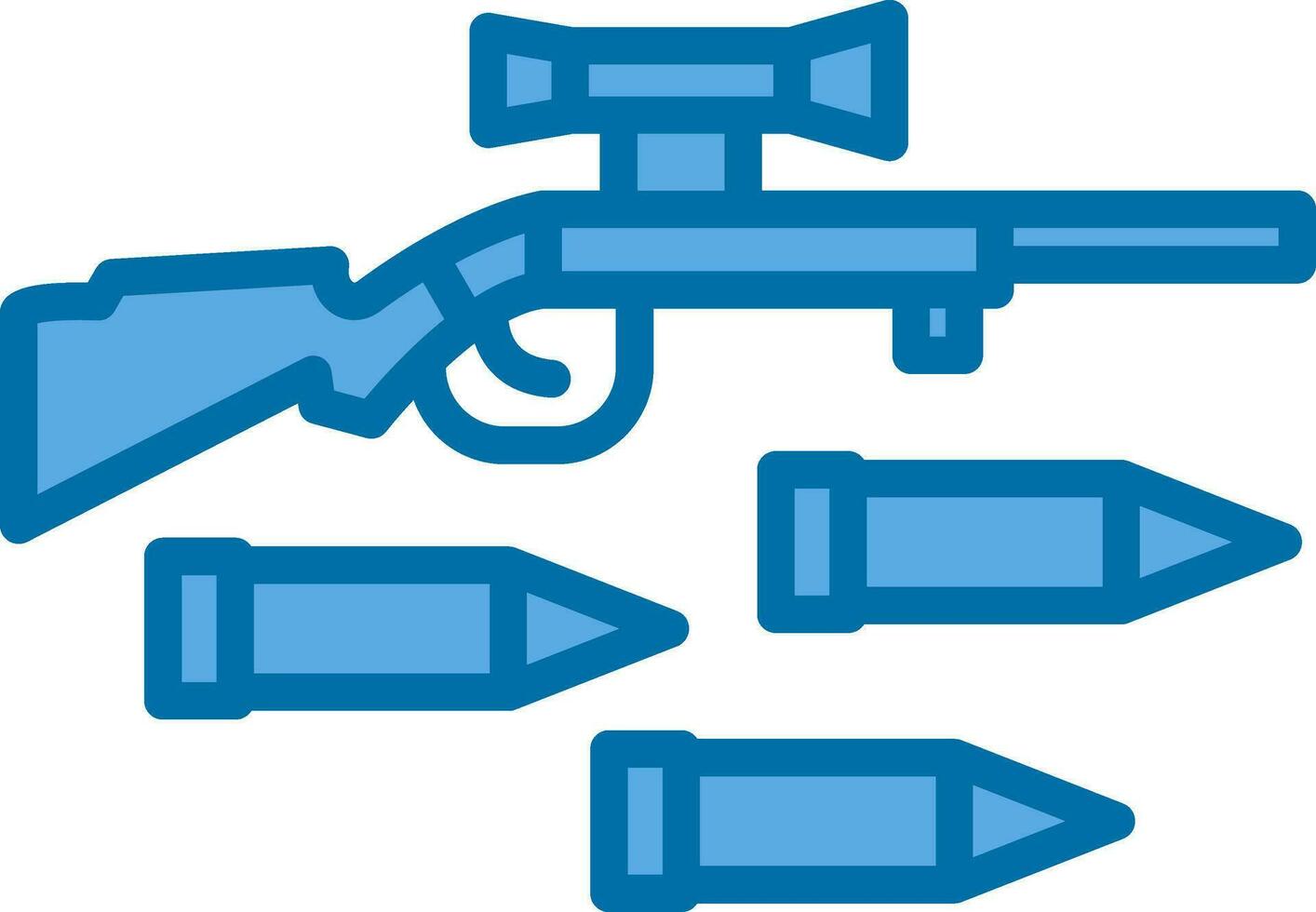 diseño de icono de vector de rifle