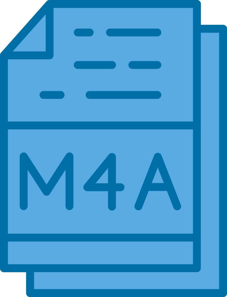 M4a File Vector Icon Design