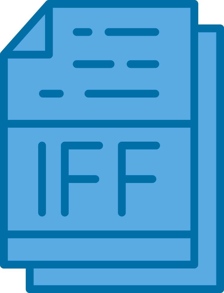 IFF File Format Vector Icon Design