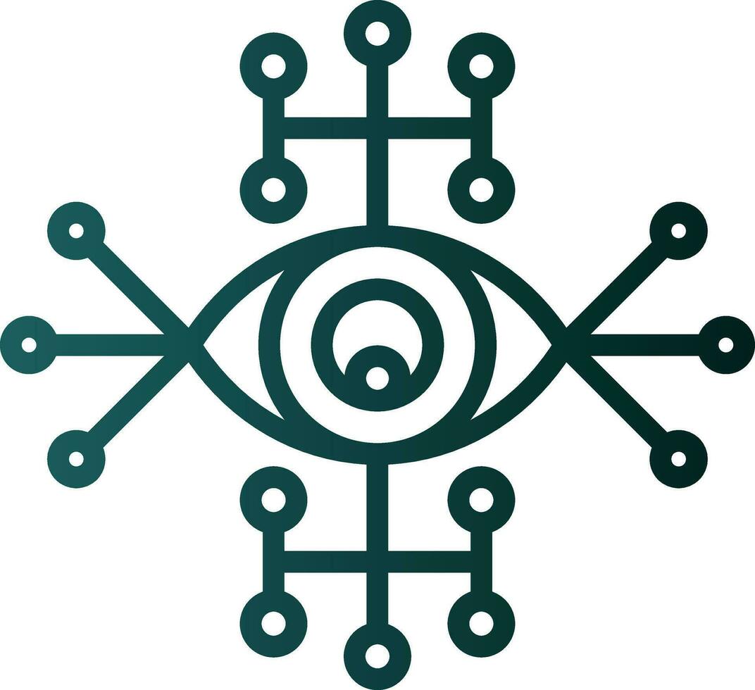 Cyber eye Vector Icon Design