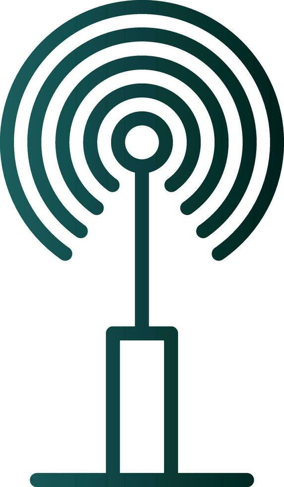 Radio antenna Vector Icon Design