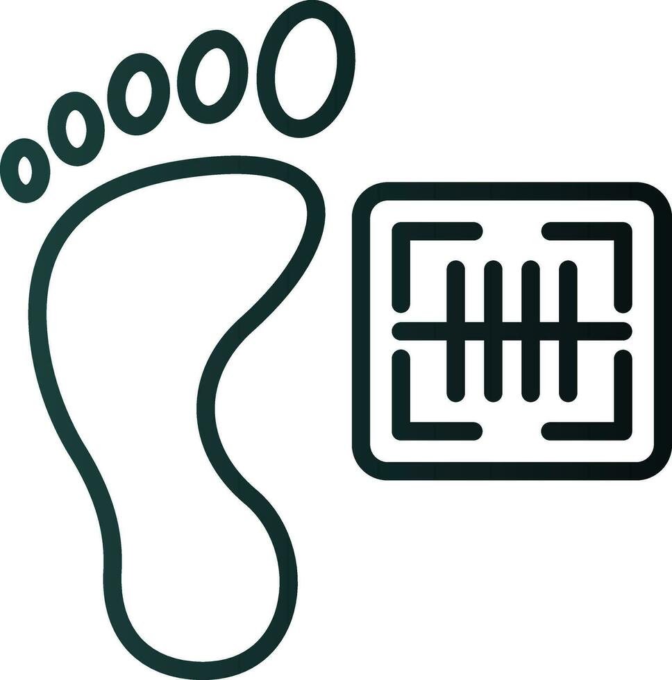 Footprint Vector Icon Design