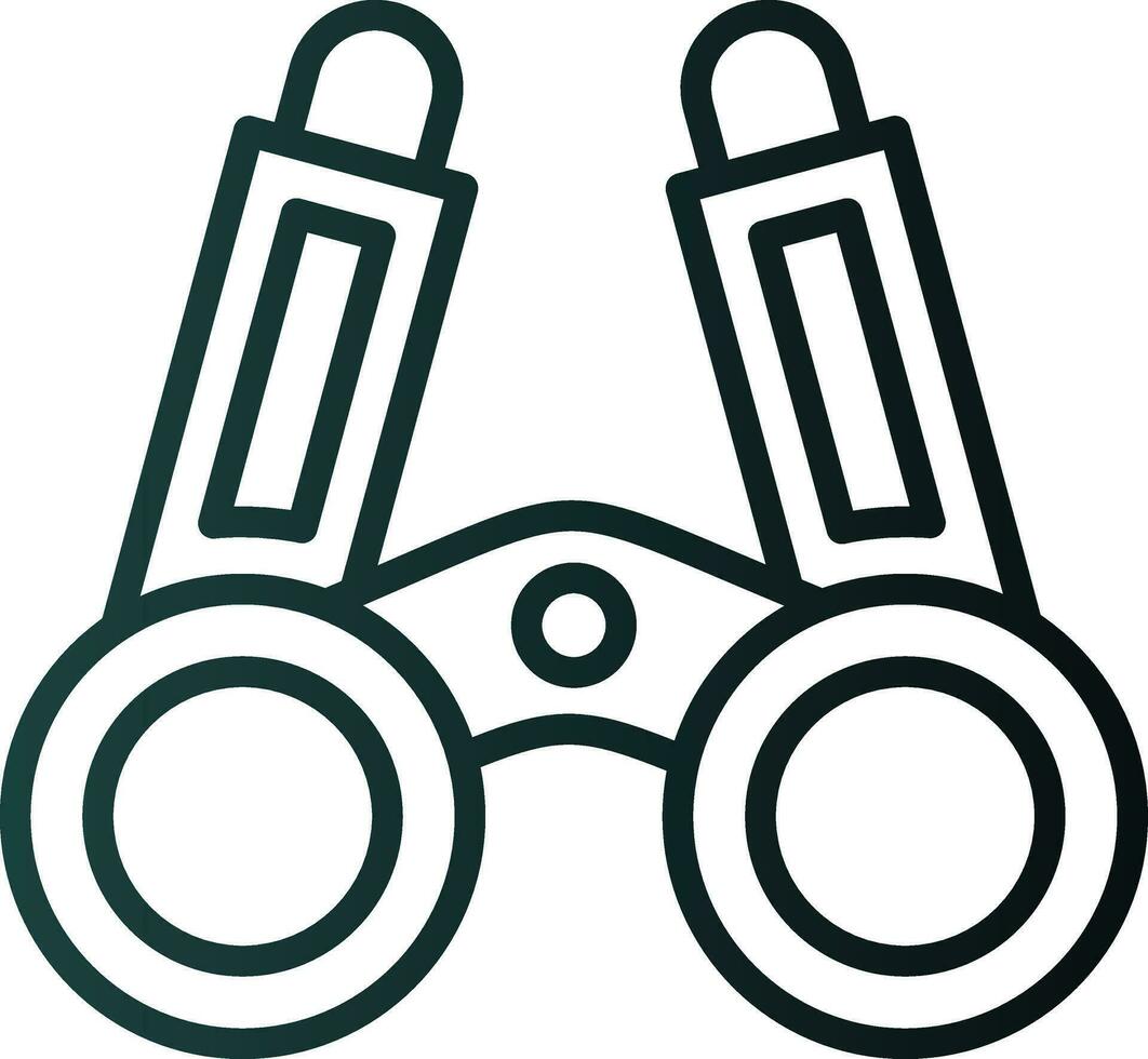 Binoculars Vector Icon Design