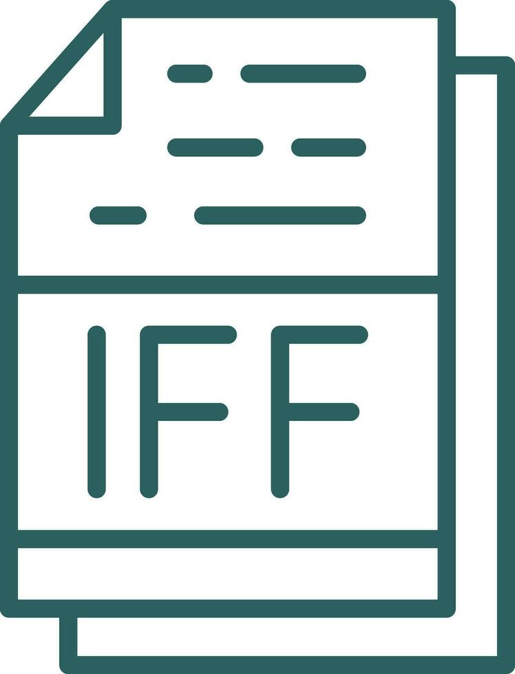 IFF File Format Vector Icon Design