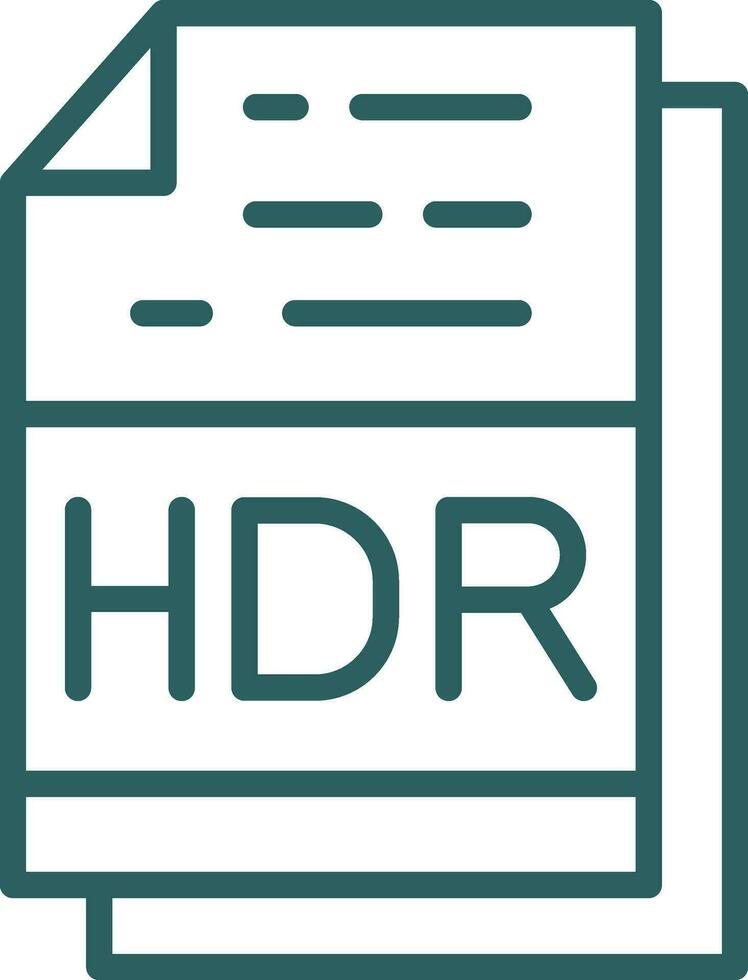 Hdr Vector Icon Design