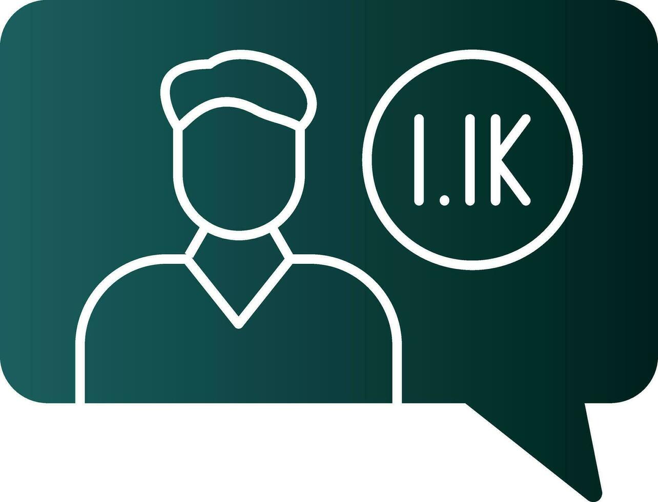 Follower Vector Icon Design