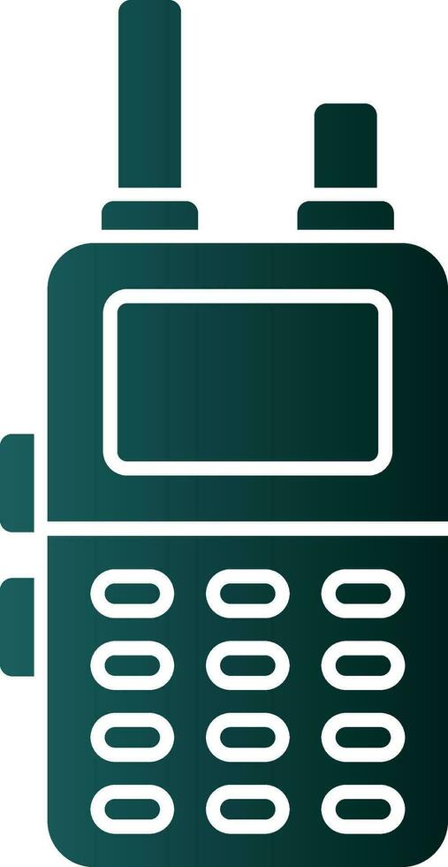 Walkie talkie Vector Icon Design