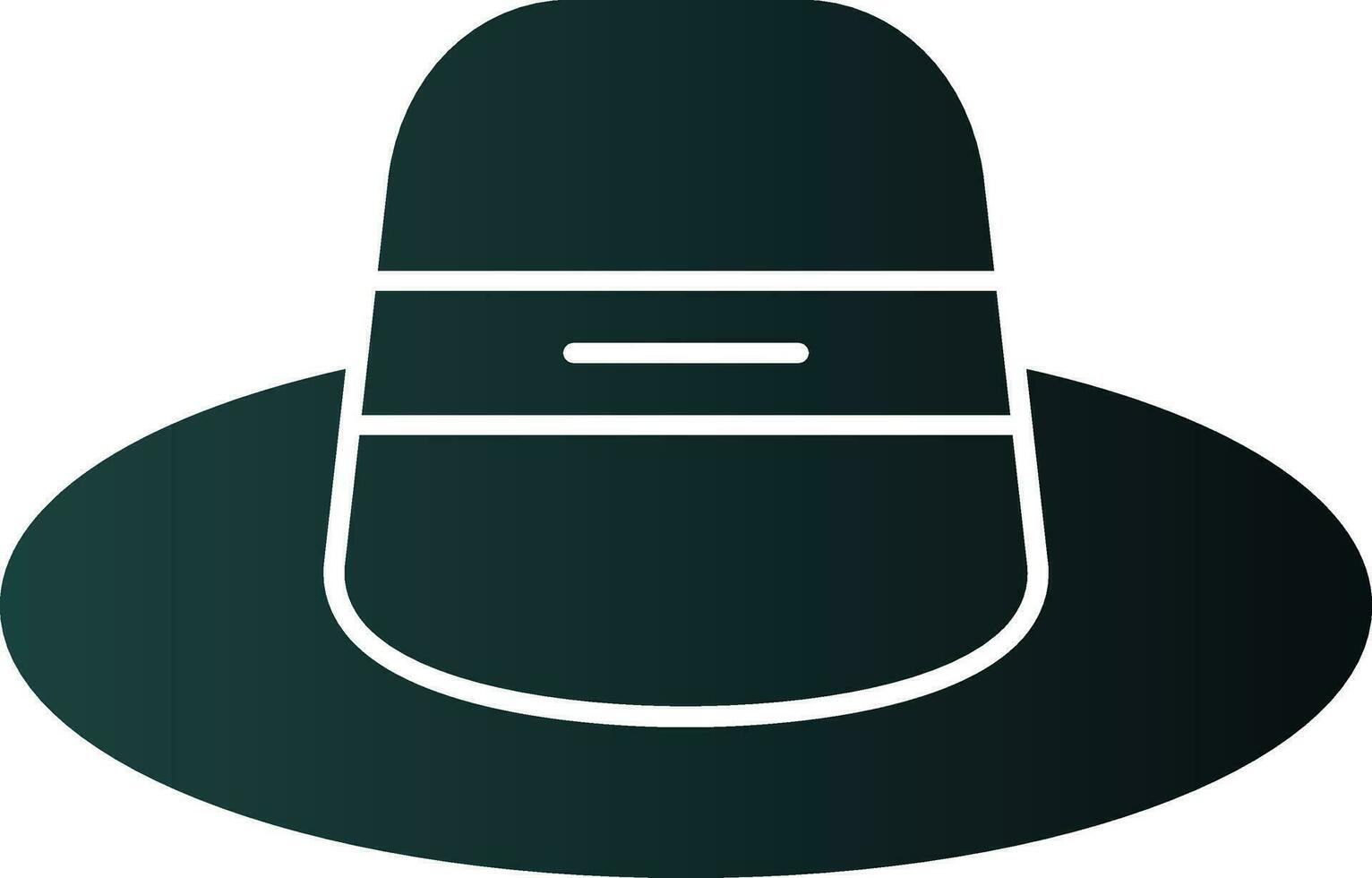 diseño de icono de vector de sombrero