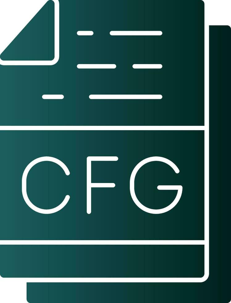 Cfg File Format Vector Icon Design