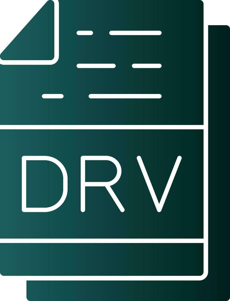 Drv File Format Vector Icon Design