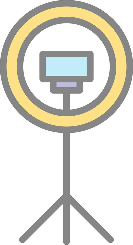 Ring light Vector Icon Design