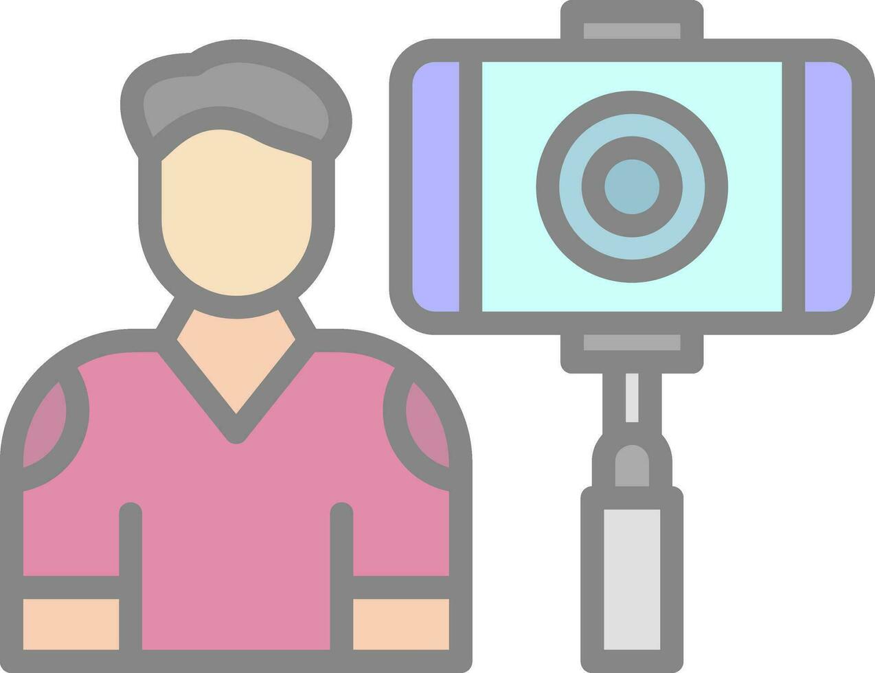 Vlogger Vector Icon Design