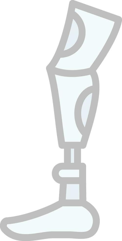 Robot leg Vector Icon Design