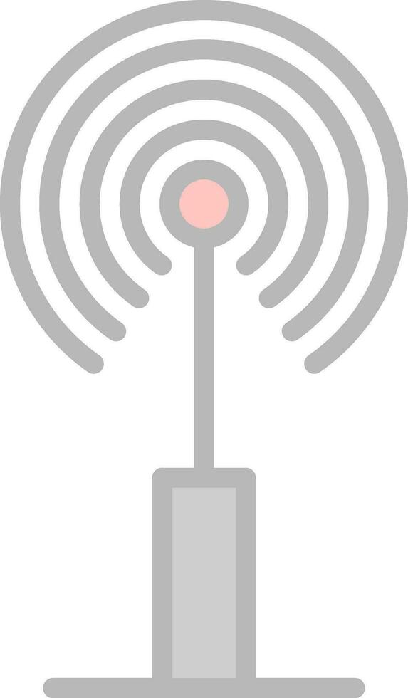 Radio antenna Vector Icon Design