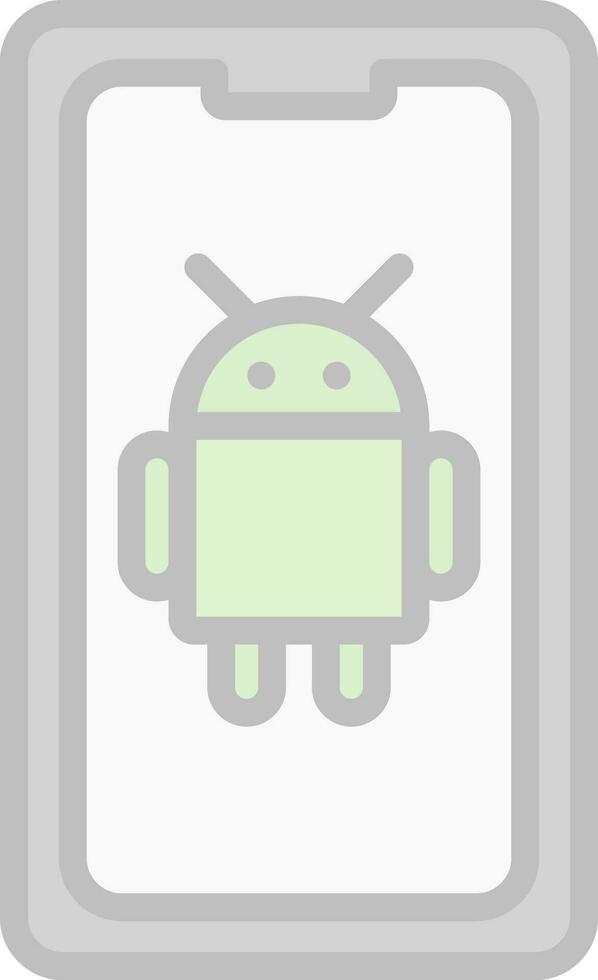 androide vector icono diseño