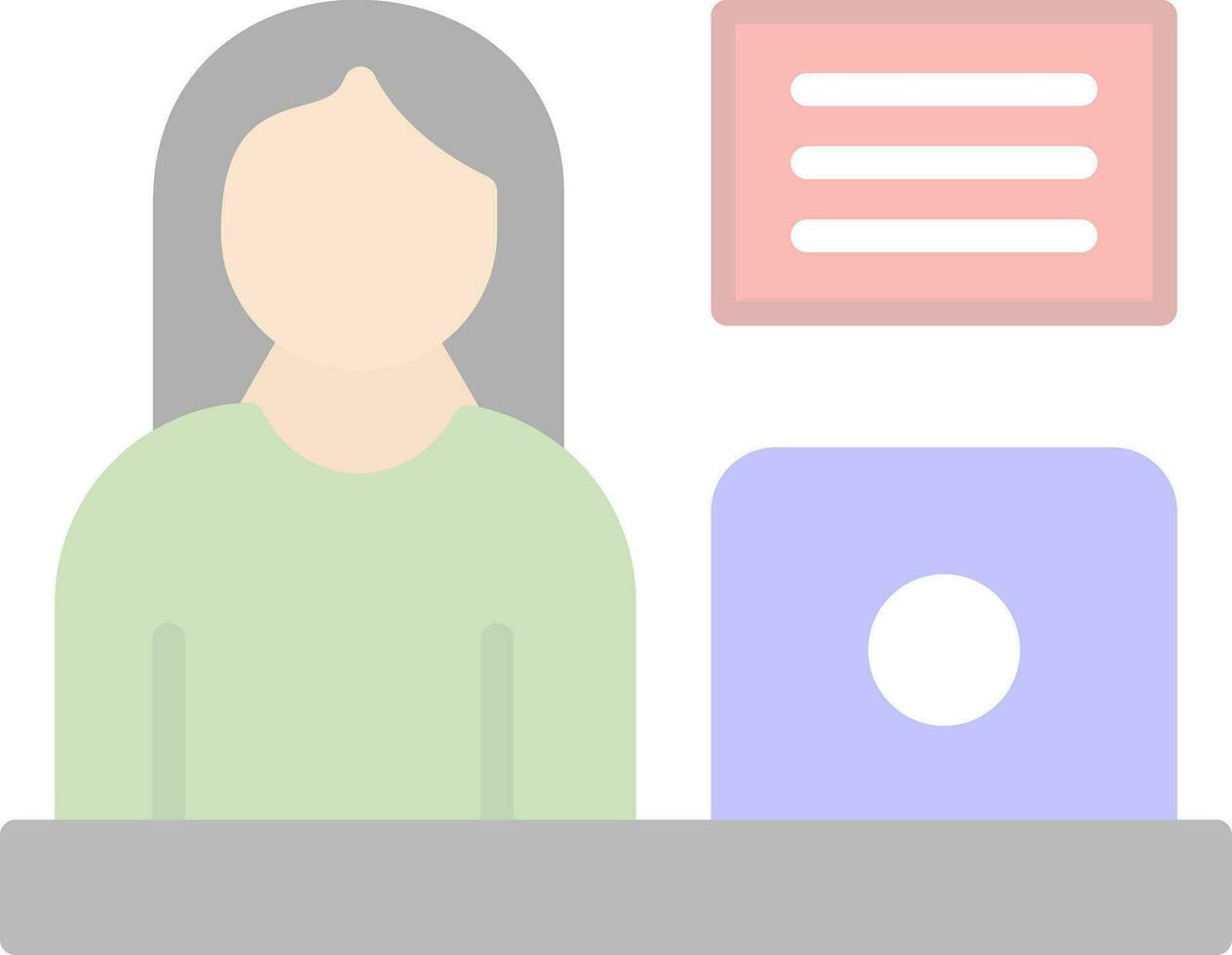 Blogger Vector Icon Design