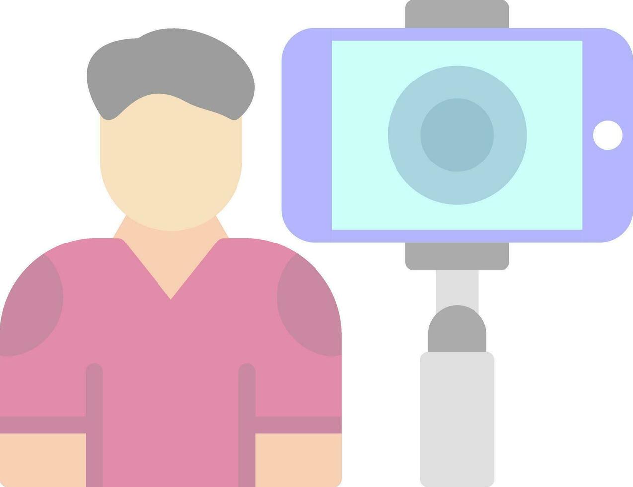 Vlogger Vector Icon Design