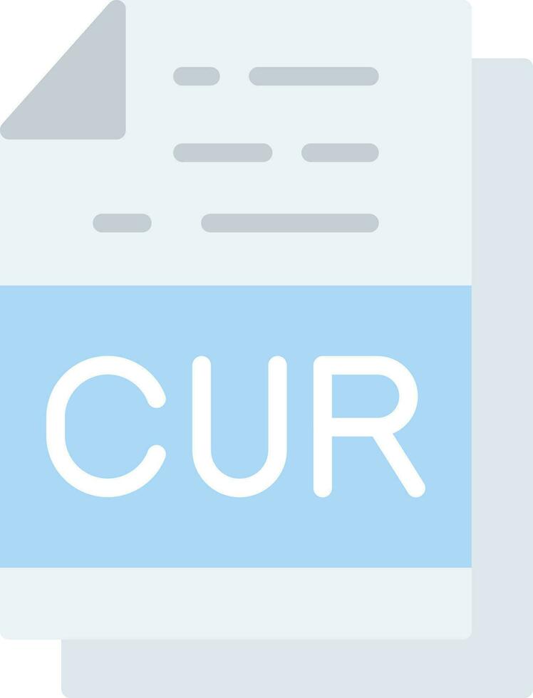 CUR File Format Vector Icon Design