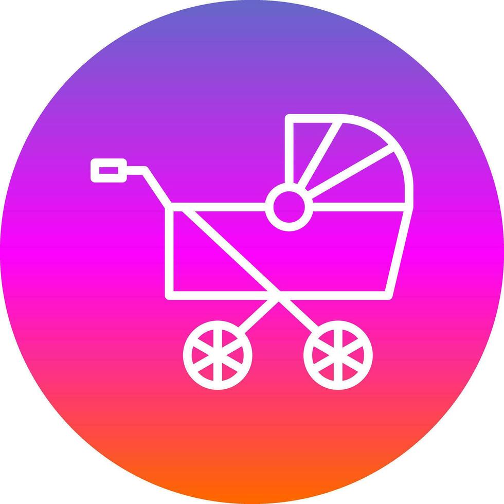 Pram Vector Icon Design