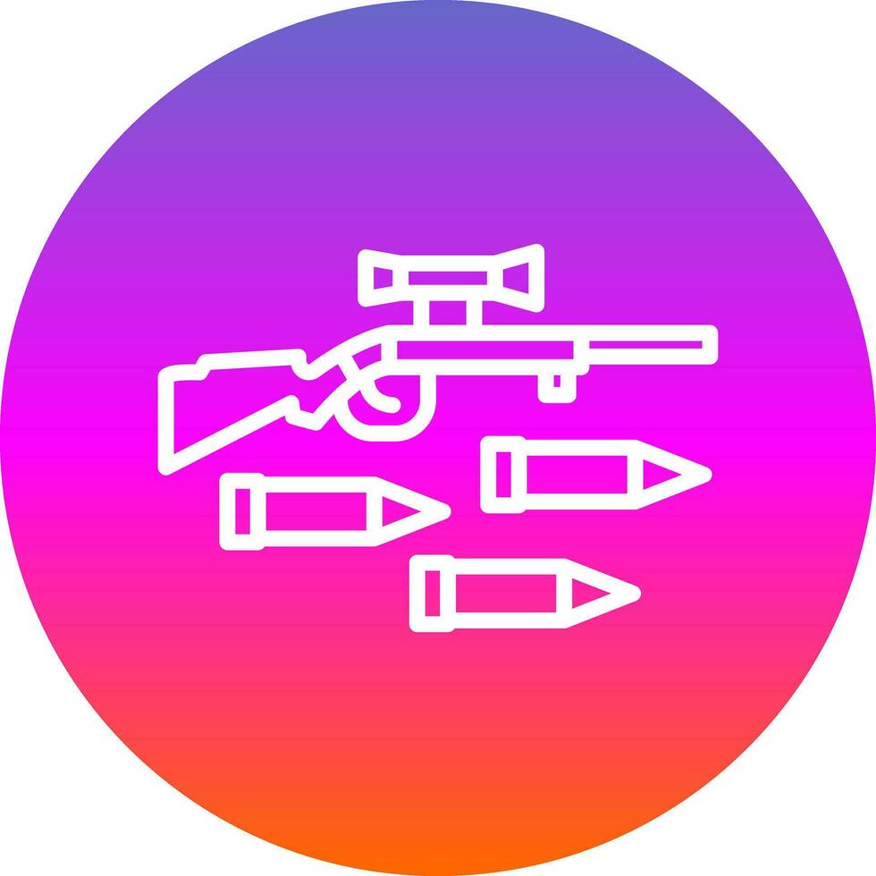 diseño de icono de vector de rifle