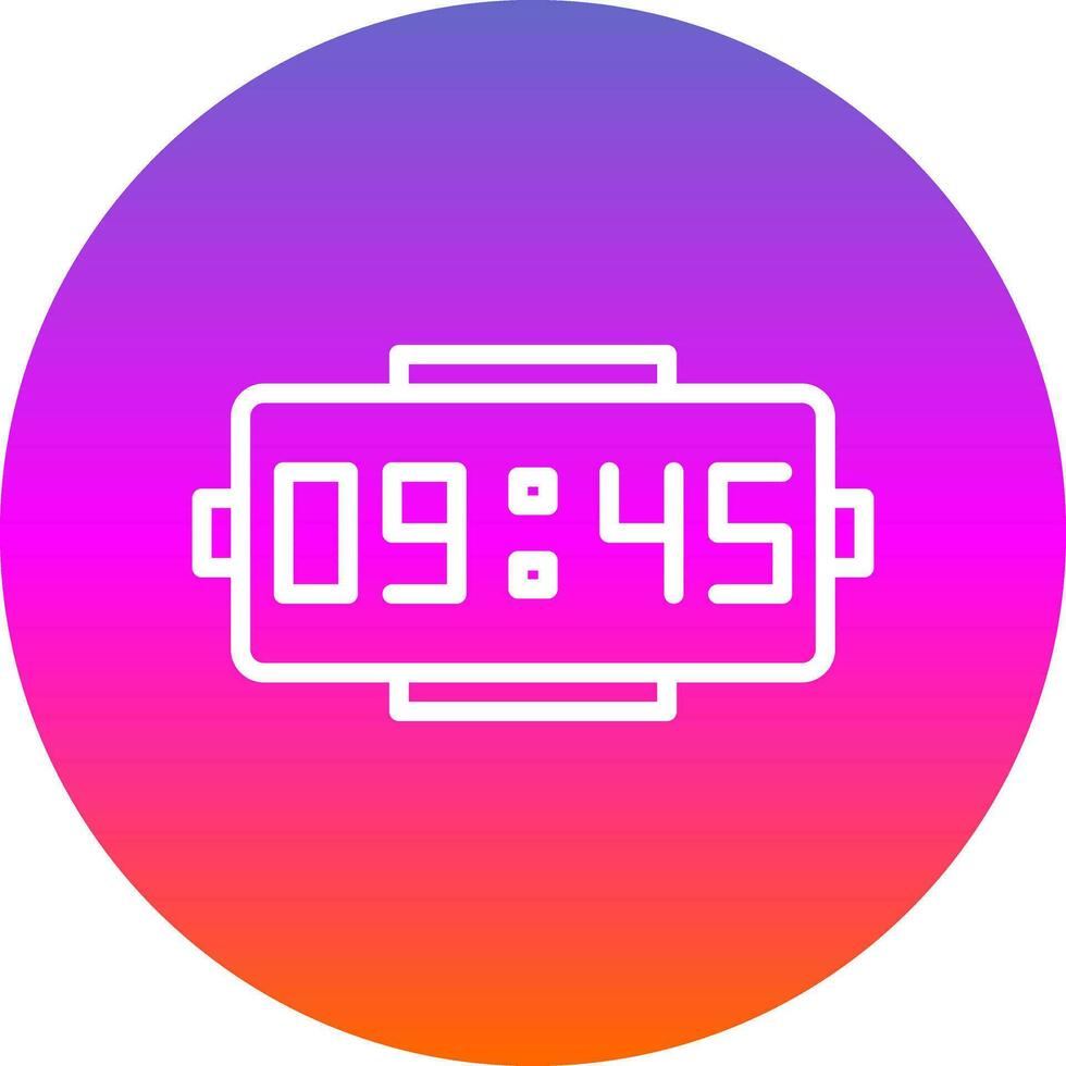 Digital clock Vector Icon Design