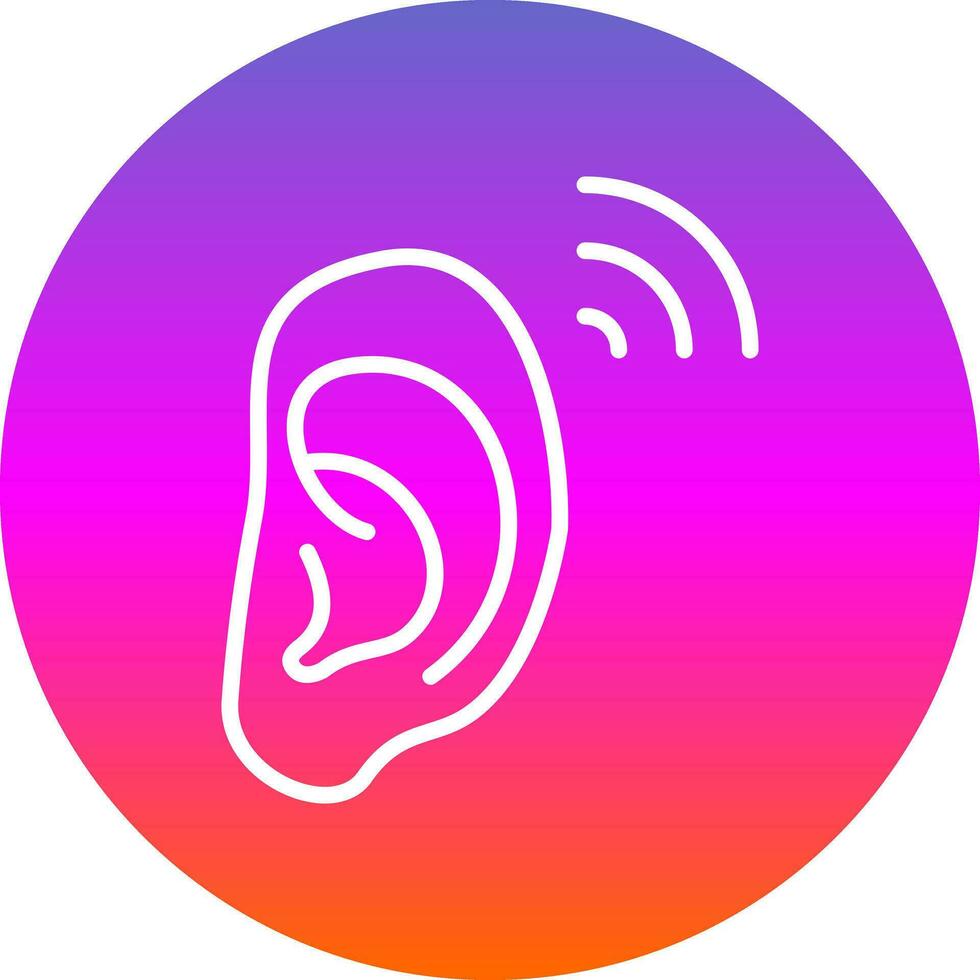 Ear Vector Icon Design