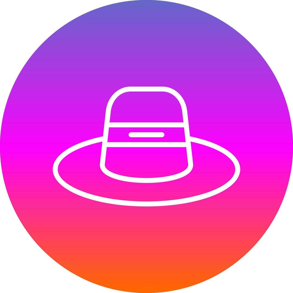 diseño de icono de vector de sombrero