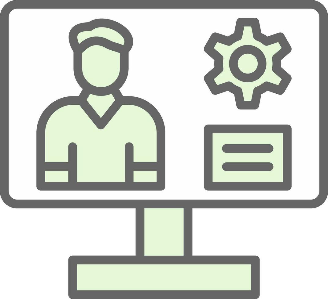Content management system Vector Icon Design