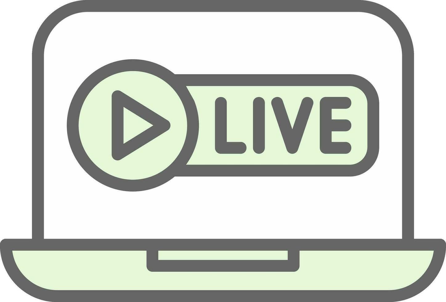 Live Stream Vector Icon Design