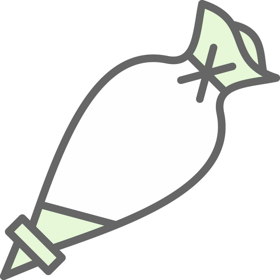 Pastry bag Vector Icon Design