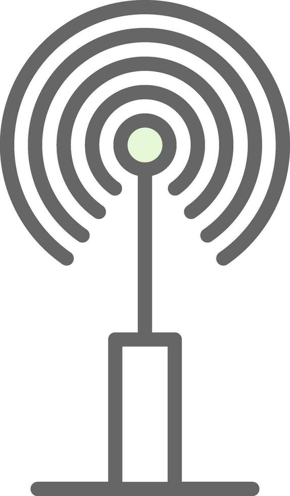 Radio antenna Vector Icon Design