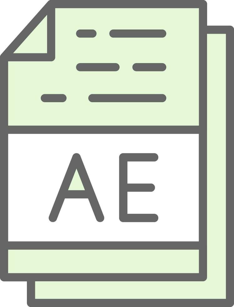 ae vector icono diseño