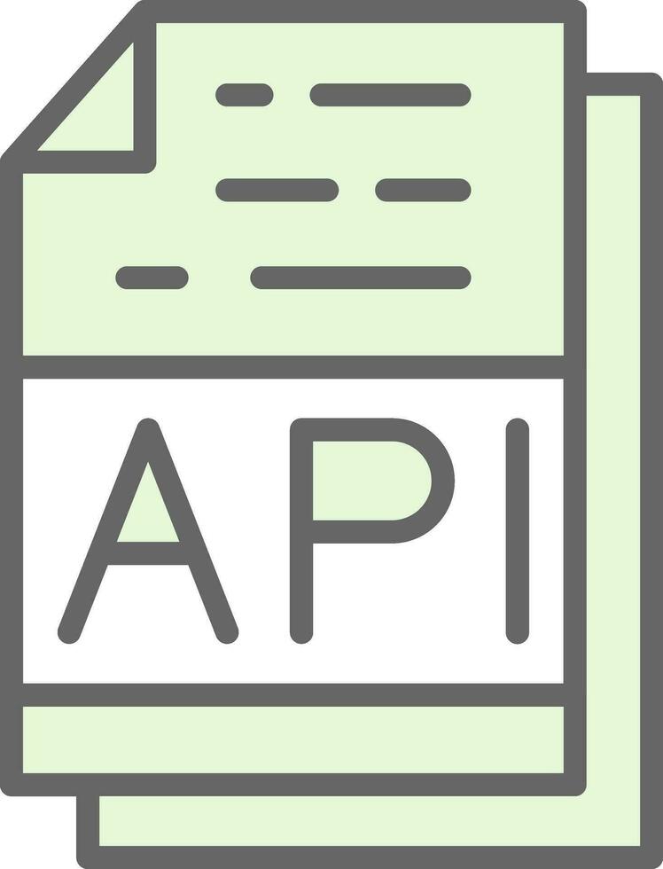 diseño de icono de vector de API