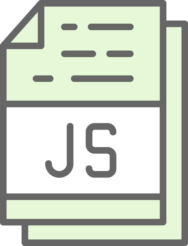 Js File Format Vector Icon Design