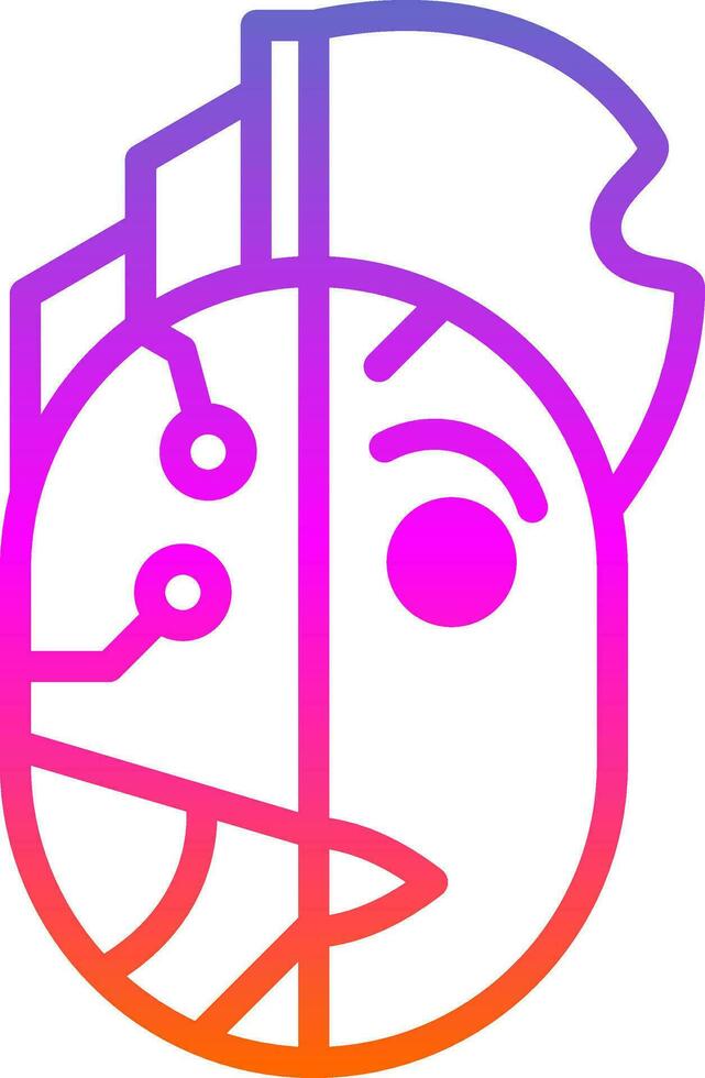 Cyborg Vector Icon Design