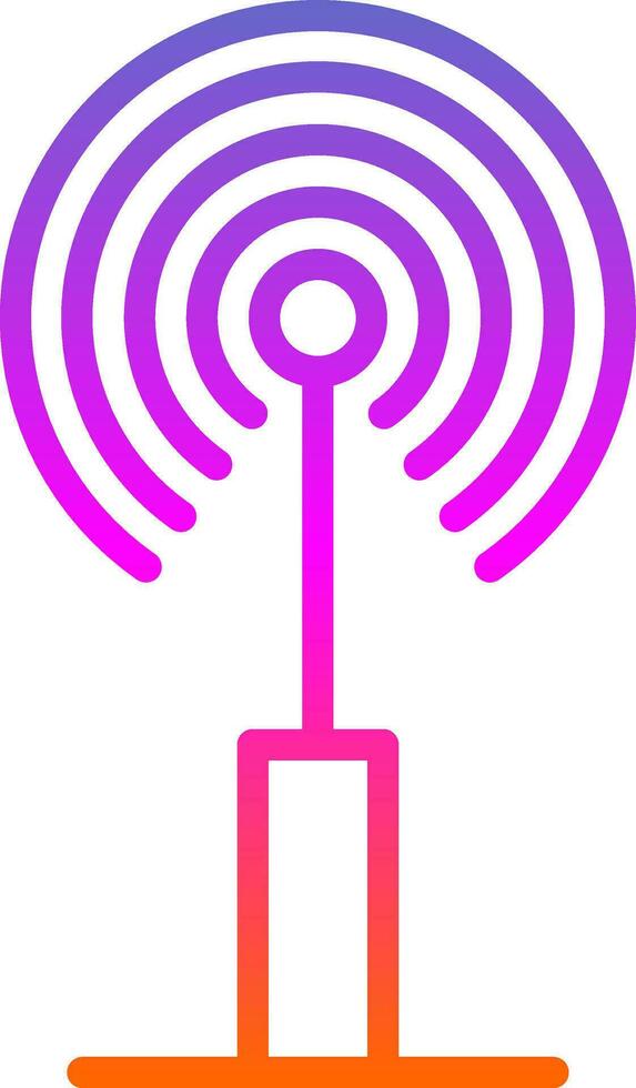 Radio antenna Vector Icon Design