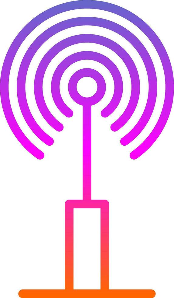 Radio antenna Vector Icon Design