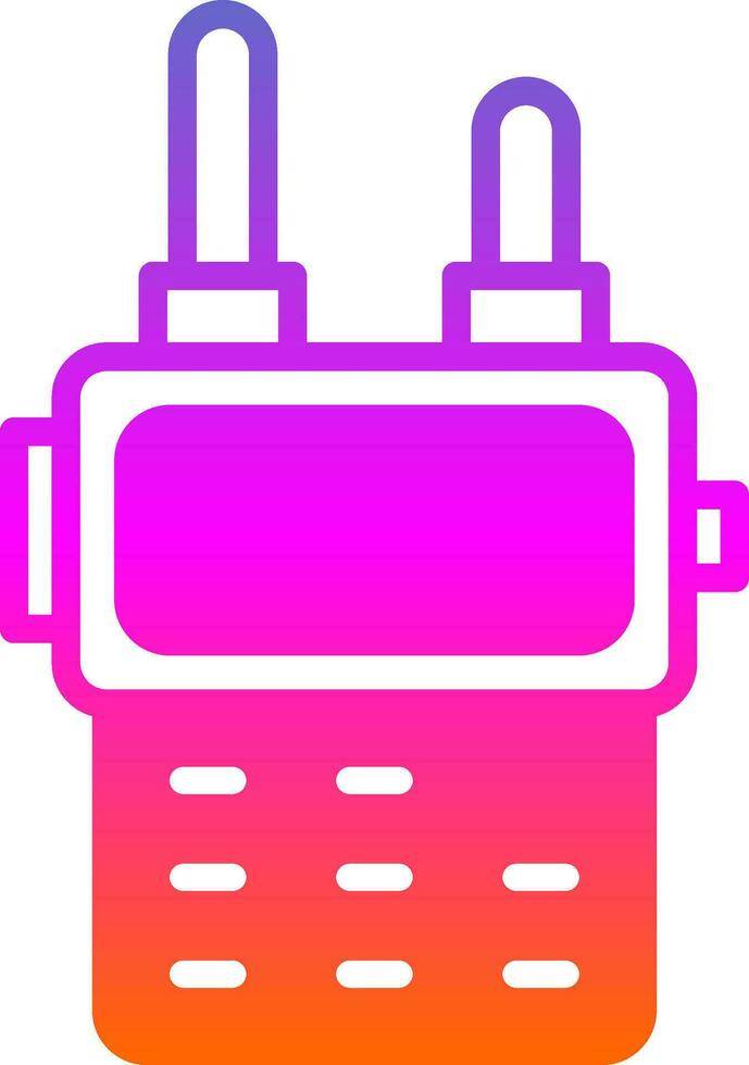 Walkie talkie Vector Icon Design