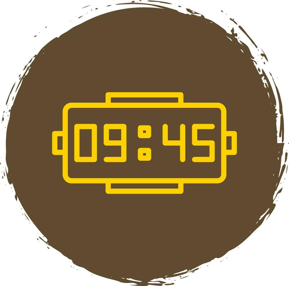 Digital clock Vector Icon Design