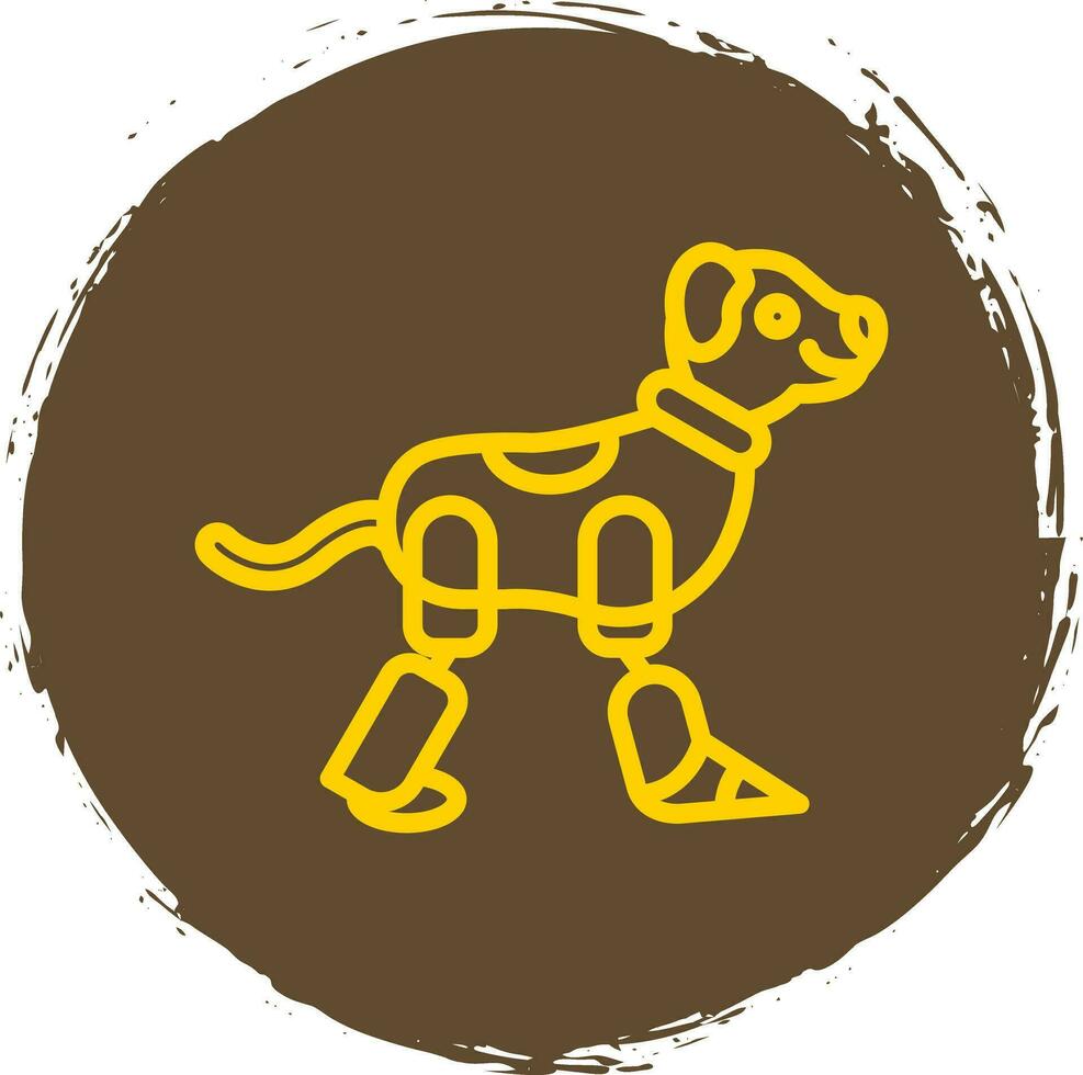 Robot dog Vector Icon Design