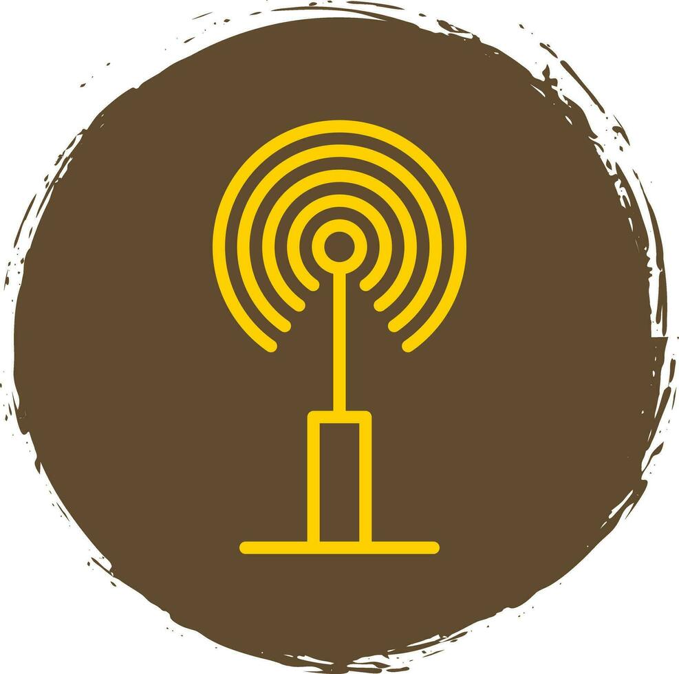 Radio antenna Vector Icon Design