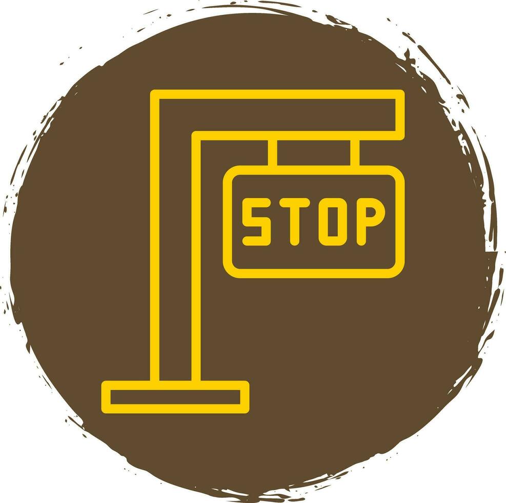 Stop sign Vector Icon Design