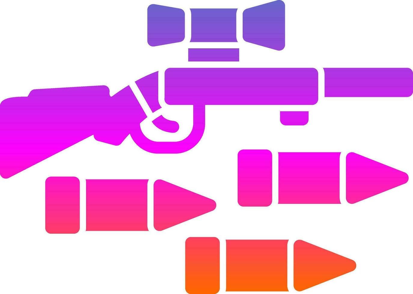 diseño de icono de vector de rifle