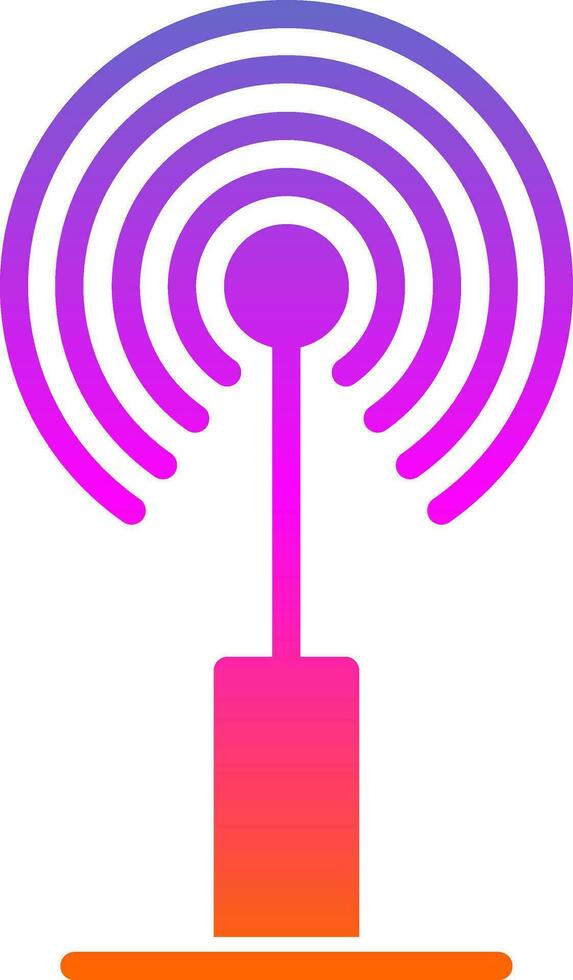 Radio antenna Vector Icon Design