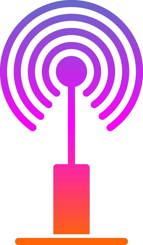 Radio antenna Vector Icon Design