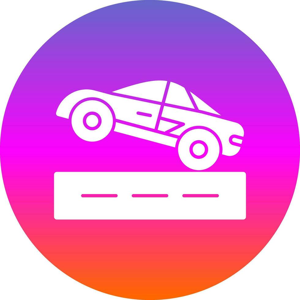 Drag racing Vector Icon Design