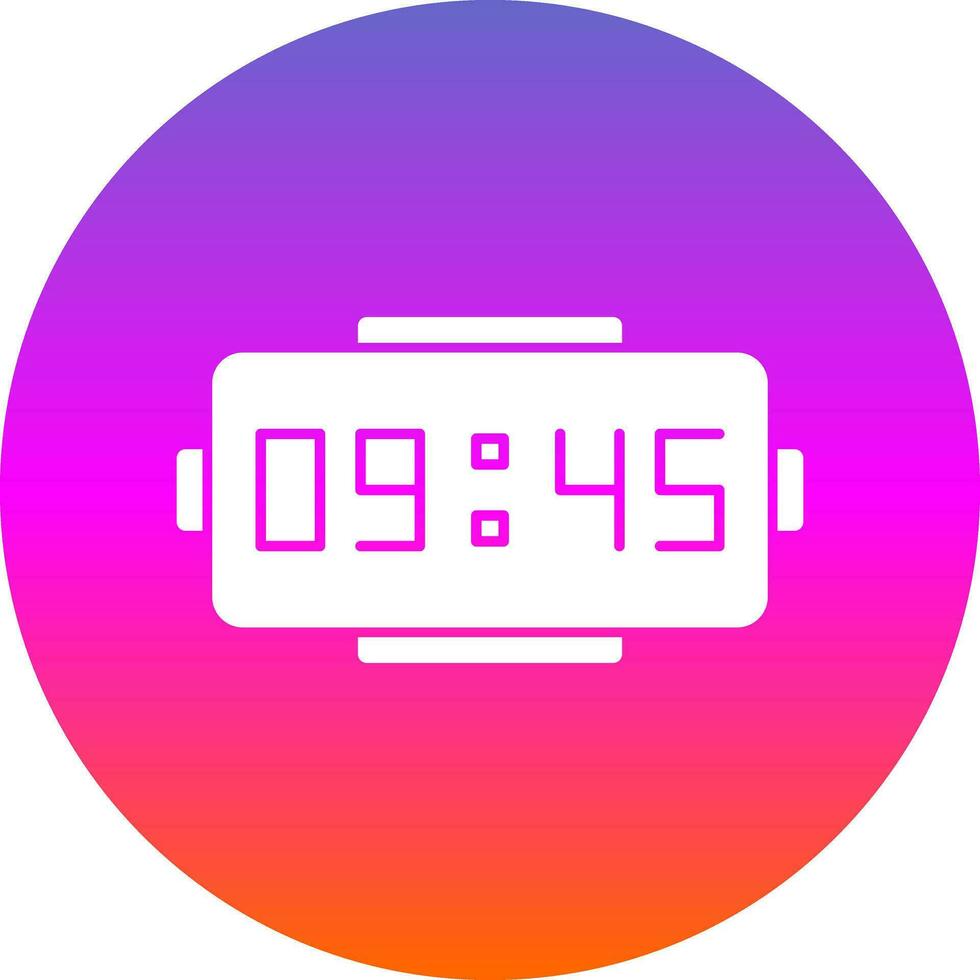 Digital clock Vector Icon Design