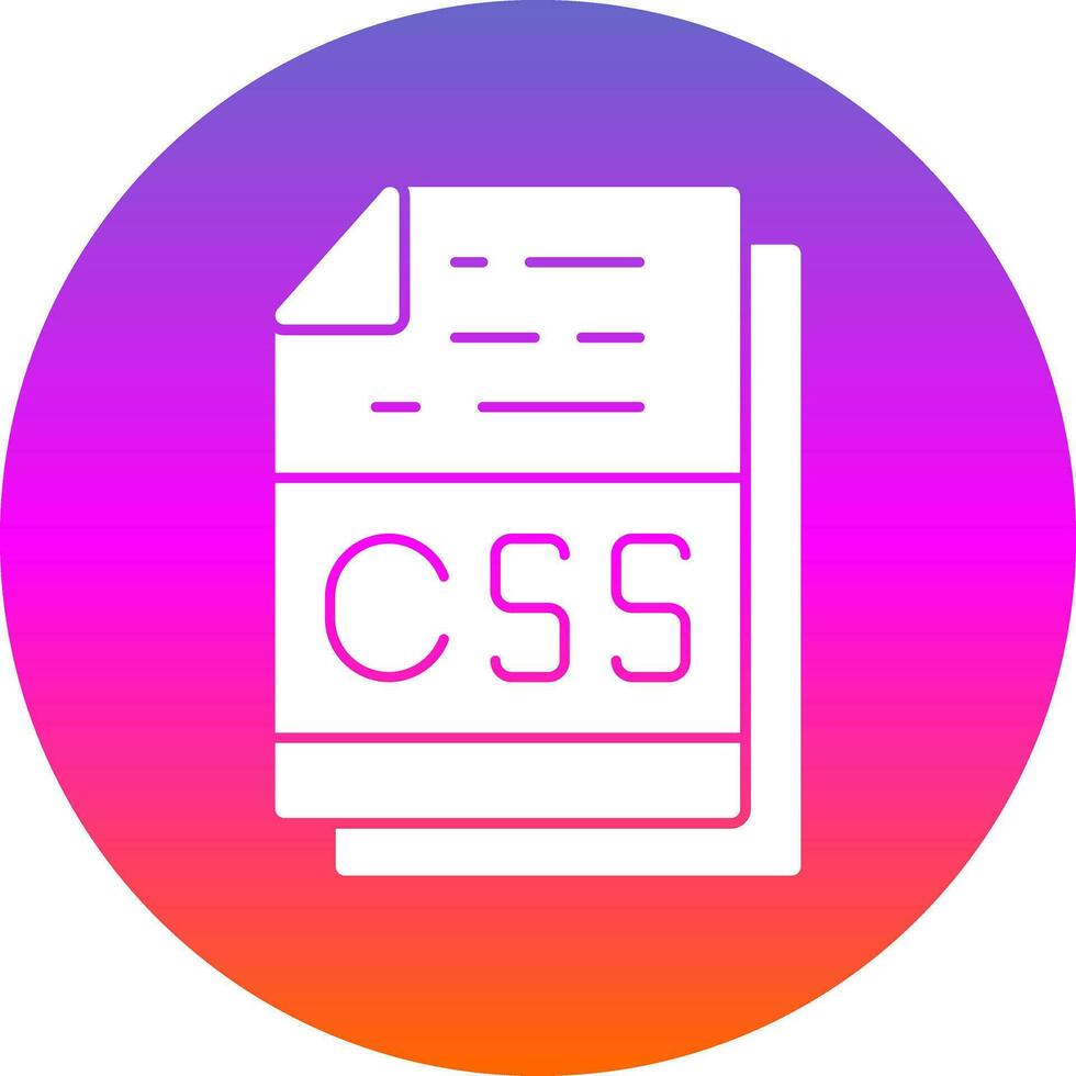 Css File Format Vector Icon Design